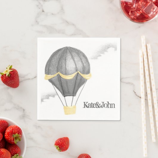 Whimsical  Hot Air Ballon Servet (Insitu)