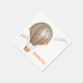 Whimsical  Hot Air Ballon Servet (Hoek)