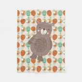 Whimsical Hot Air-ballonnen Fleece Deken (Voorkant)