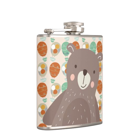 Whimsical Hot Air-ballonnen Heupfles (Rechts)