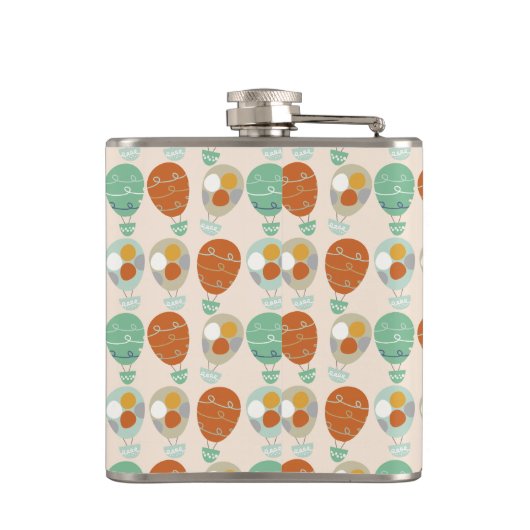 Whimsical Hot Air-ballonnen Heupfles (Achterkant)