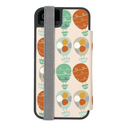 Whimsical Hot Air-ballonnen Incipio iPhone Portemonnee Hoesje (Agenda Achterkant)