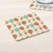 Whimsical Hot Air-ballonnen Kartonnen Onderzetters (Schuin)