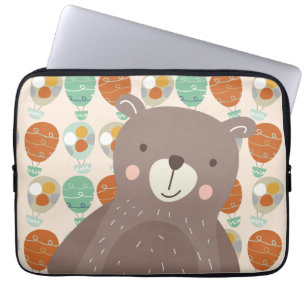 Whimsical Hot Air-ballonnen Laptop Sleeve