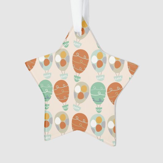 Whimsical Hot Air-ballonnen Ornament (voorkant)