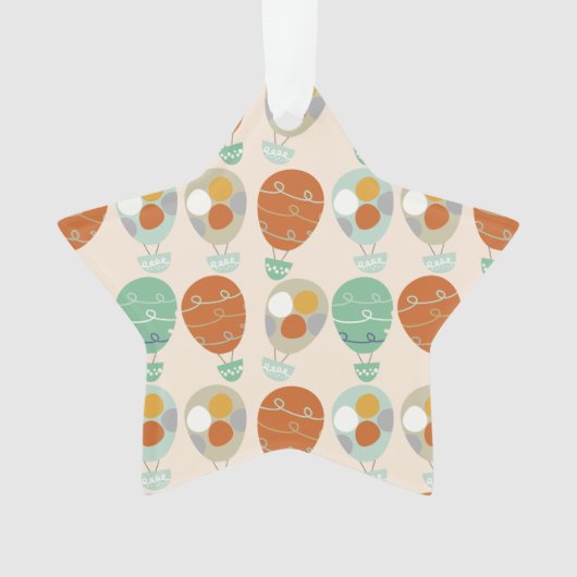 Whimsical Hot Air-ballonnen Ornament (voorkant)