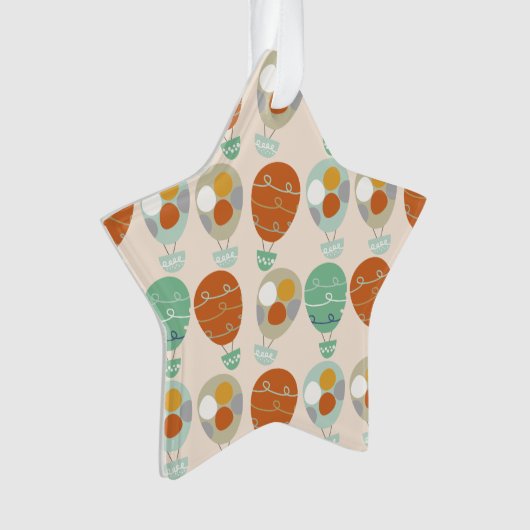 Whimsical Hot Air-ballonnen Ornament (voorkant)