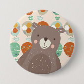 Whimsical Hot Air-ballonnen Ronde Button 7,6 Cm (Voorkant)