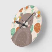 Whimsical Hot Air-ballonnen Ronde Klok (Hoek)