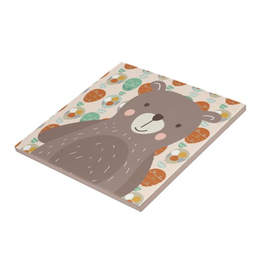 Whimsical Hot Air-ballonnen Tegeltje (Zijkant)