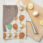 Whimsical Hot Air-ballonnen Theedoek (Quarter Fold)