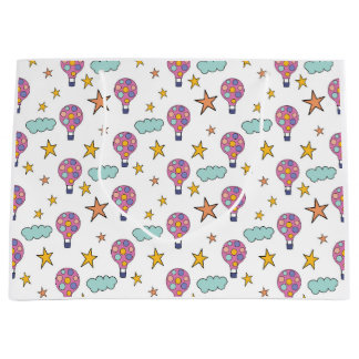 Whimsical Hot Air Balloon Gift Bag Groot Cadeauzakje