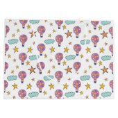 Whimsical Hot Air Balloon Gift Bag Groot Cadeauzakje (Achterkant)