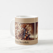 Whimsical Hot Chocolate Wonderland Mok Art (Voorkant links)