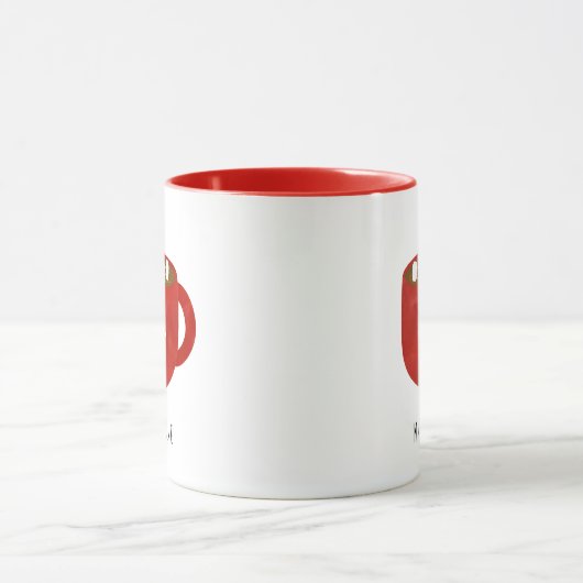 Whimsical Hot Cocaca Snowflake Coffee Mok (Midden)