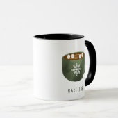 Whimsical Hot Cocoa Snowflake Coffee Mok (Voorkant rechts)