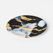 Whimsical Howling Wolf Verjaardag Papieren Bordje (Gekanteld)