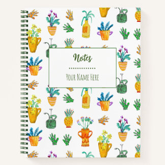 Whimsical Huis Planten Schattige Boho Hand-geïllus Notitieboek