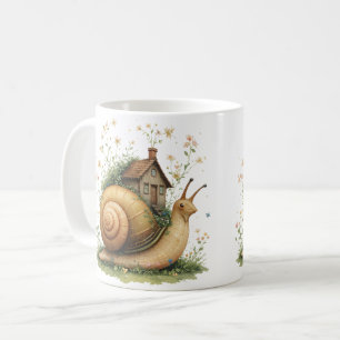 Whimsical Huis Slak Cottage Cottagecore Natuur Koffiemok