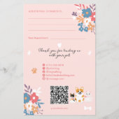 Whimsical huisdier oppas hond walker huisdier rapp (Achterkant)