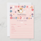 Whimsical huisdier oppas hond walker huisdier rapp kaart (Voorkant)