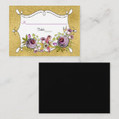 Whimsical-huiskaart | FAUX Gold Foil Plaatskaartje (Voorkant / Achterkant)