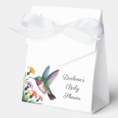 Whimsical Hummingbird Floral Baby Shower Bedankdoosjes (Voorkant)