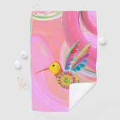 Whimsical Hummingbird Golfhanddoek (Insitu)