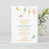 Whimsical Hummingbird Nectar Vrijgezellenfeest Kaart (Staand voorkant)