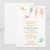 Whimsical Hummingbird Nectar Vrijgezellenfeest Kaart (Voorkant / Achterkant)