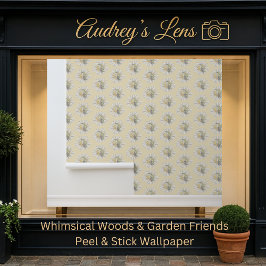 Whimsical Hummingbird & Spring Floral Nursery Behang