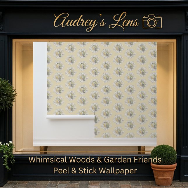 Whimsical Hummingbird & Spring Floral Nursery Behang (Creator heeft geüpload)