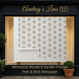 Whimsical Hummingbird & Spring Floral Nursery Behang