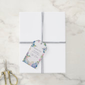 Whimsical Hummingbirds with Hydrangeas Cadeaulabel (Met Touw)