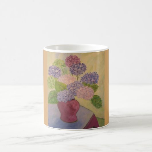 Whimsical Hydrangea Koffiemok (Center)