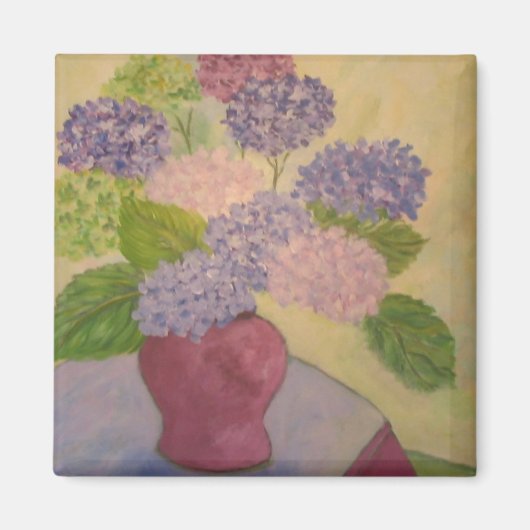 Whimsical Hydrangea Magneet (Voorkant)