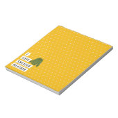 Whimsical I Love Sweater Weather Polka Dots Gold Notitieblok (Linkerzijde)