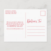 Whimsical Ice Cream Cone Wedding Save the Date Aankondigingskaart (Achterkant)