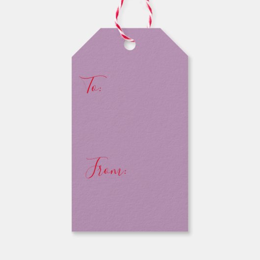 Whimsical Ice Schaats Christmas Cadeaulabel (Achterkant)