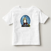 Whimsical Ice Skating Penguin Snowglobe Kinder Shirts (Voorkant)