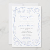 Whimsical Iets blauw voordat ik Vrijgezellenfeest  Kaart (Voorkant)