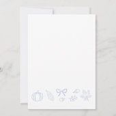 Whimsical Iets blauw voordat ik Vrijgezellenfeest  Kaart (Achterkant)