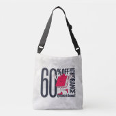 Whimsical Ignorance Is Banned Educational  Crossbody Tas (Voorkant)