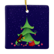 *Whimsical Iguana Oh Kerstboom