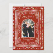 Whimsical Illustrative Christmas Five Photo Feestdagenkaart (Voorkant)