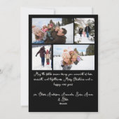 Whimsical Illustrative Christmas Five Photo Holida Feestdagenkaart (Achterkant)