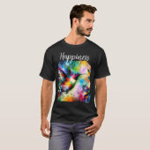 Whimsical Impressionistic Happiness Hummingbird T-shirt (Voorkant volledig)