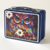 Whimsical Impressionistisch Bloemenuil Schilderij (Achterkant)