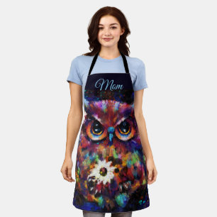 Whimsical Impressionistisch Bloemenuil Schilderij Schort