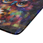 Whimsical Impressionistisch Bloemenuil Schilderij Snijplank (Hoek)